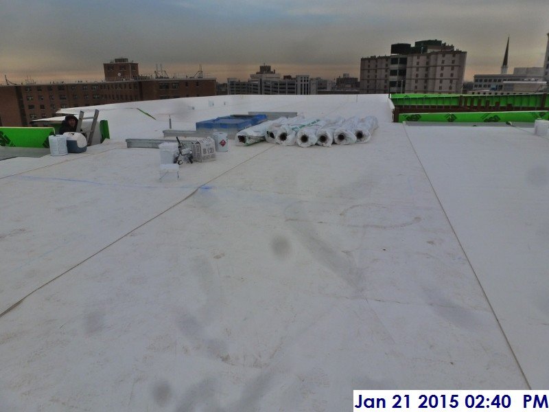EPDM Roofing at the High Roof Facing East